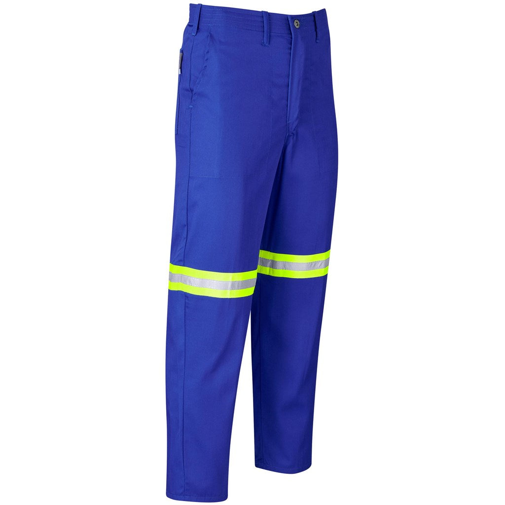 Trade Polycotton Pants - Reflective Legs - Yellow Tape - Royal Blue