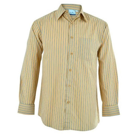 Mens Long Sleeve Finlay Shirt - Stone