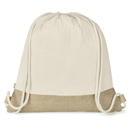 Okiyo Bijin Jute & Cotton Drawstring Bag