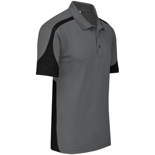 Mens Talon Golf Shirt - Grey