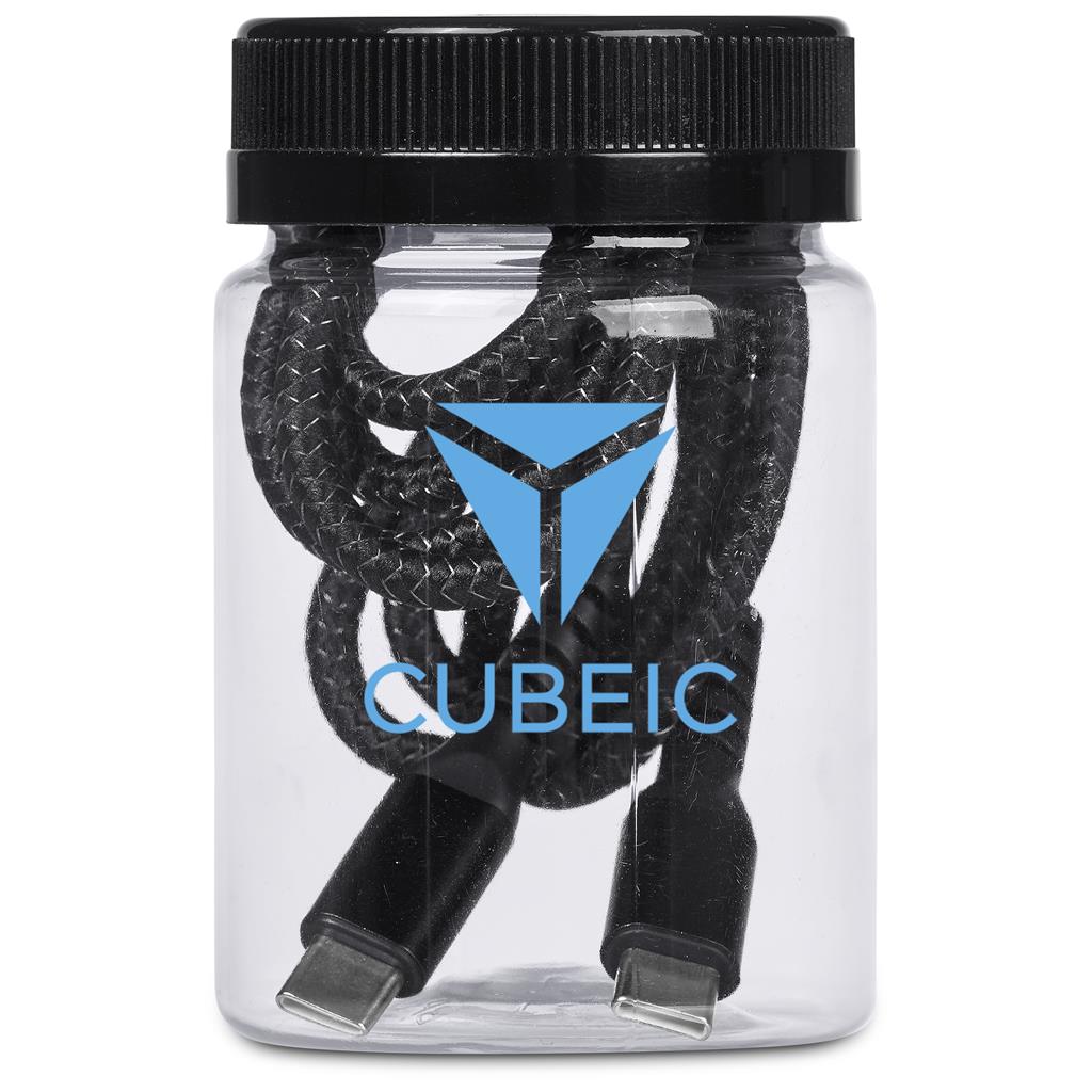 Altitude Nitty Fast Charge Type-C to Type-C Charging Cable in Jar
