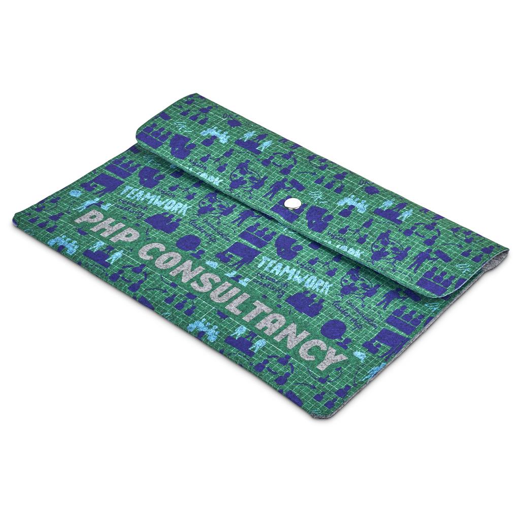Pre-Printed Sample Hoppla Revo RPET Felt Document Holder