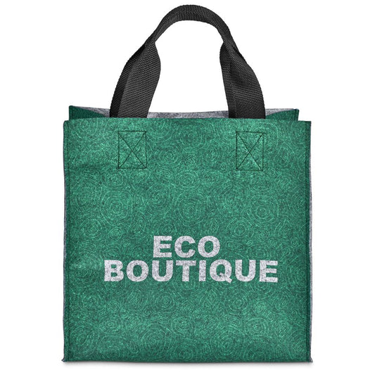 Pre-Printed Sample Hoppla Loopa Recycled PET Felt Tote Bag