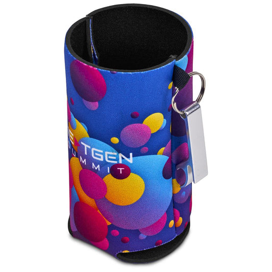 Pre-Printed Sample Hoppla Freezo Neoprene Stubby Cooler With Bottle Opener