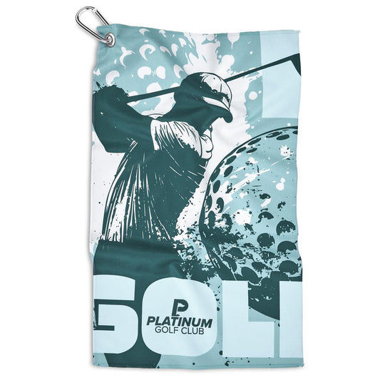 Pre-Printed Sample Hoppla Clubhouse Golf Towel - Single Sided Branding