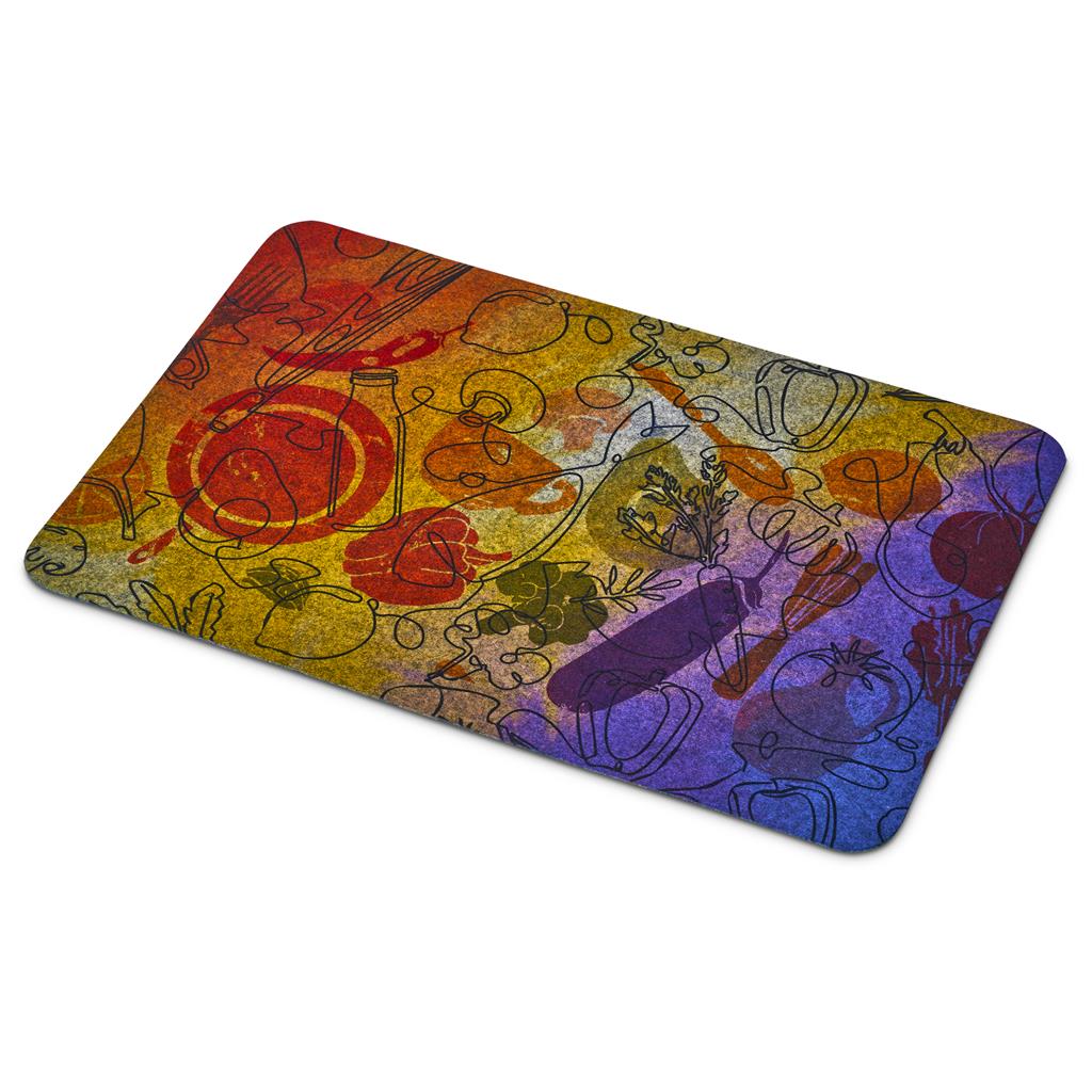 Pre-Printed Sample Hoppla Savour RPET Felt Placemat