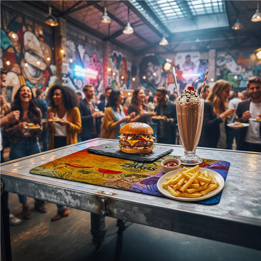 Pre-Printed Sample Hoppla Savour RPET Felt Placemat
