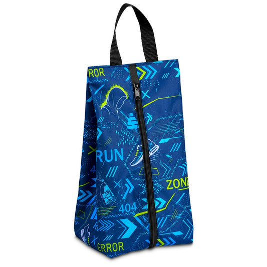 Pre-Printed Sample Hoppla Spikes Polyester Shoe Bag