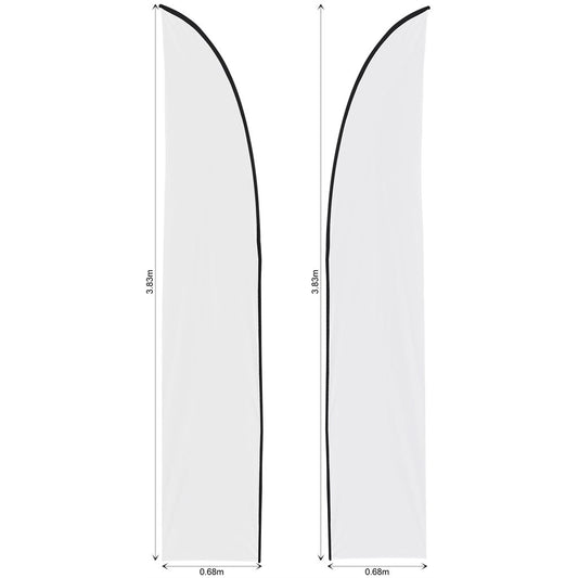 Legend 3m Sublimated Arcfin Double-Sided Flying Banner Skin (Excludes Hardware)