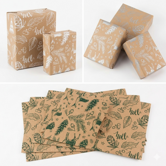 Custom printed kraft paper