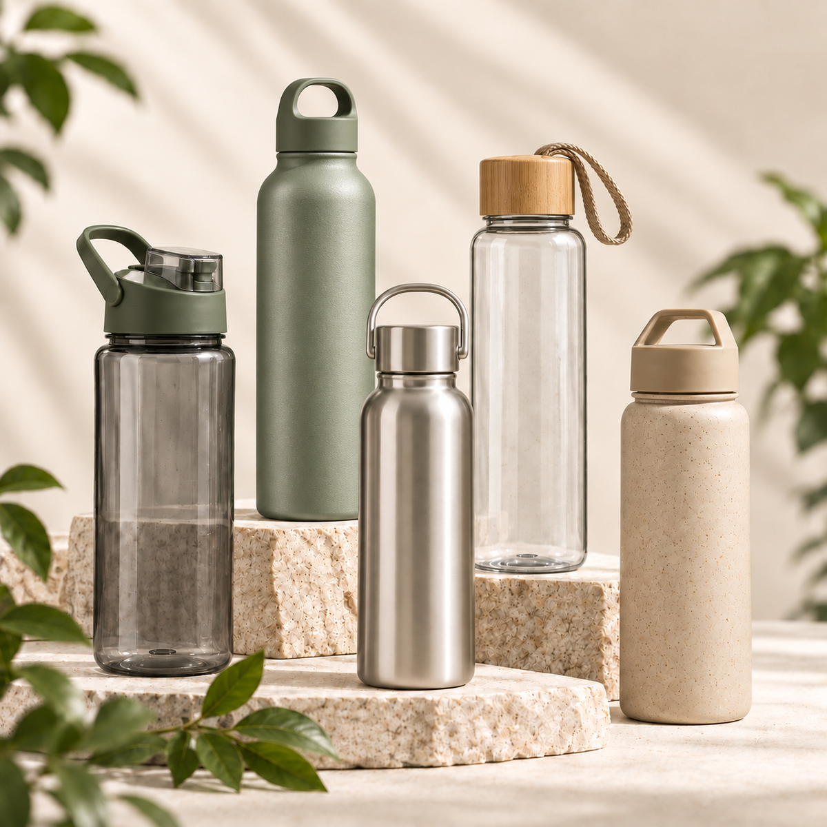 range of recycled eco friendly water bottles