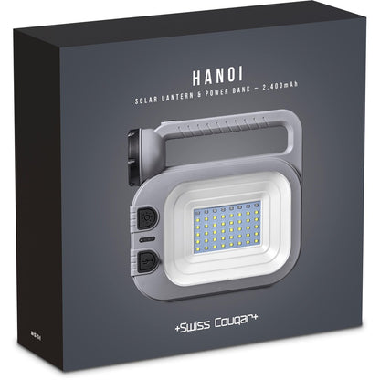 Swiss Cougar Hanoi Solar Lantern & Power Bank - 2,400mAh