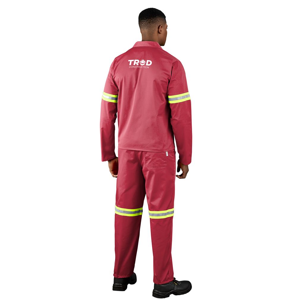 Trade Polycotton Conti Suit - Reflective Arms & Legs - Yellow Tape