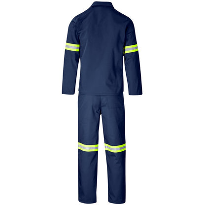Trade Polycotton Conti Suit - Reflective Arms & Legs - Yellow Tape