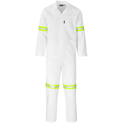Trade Polycotton Conti Suit - Reflective Arms & Legs - Yellow Tape