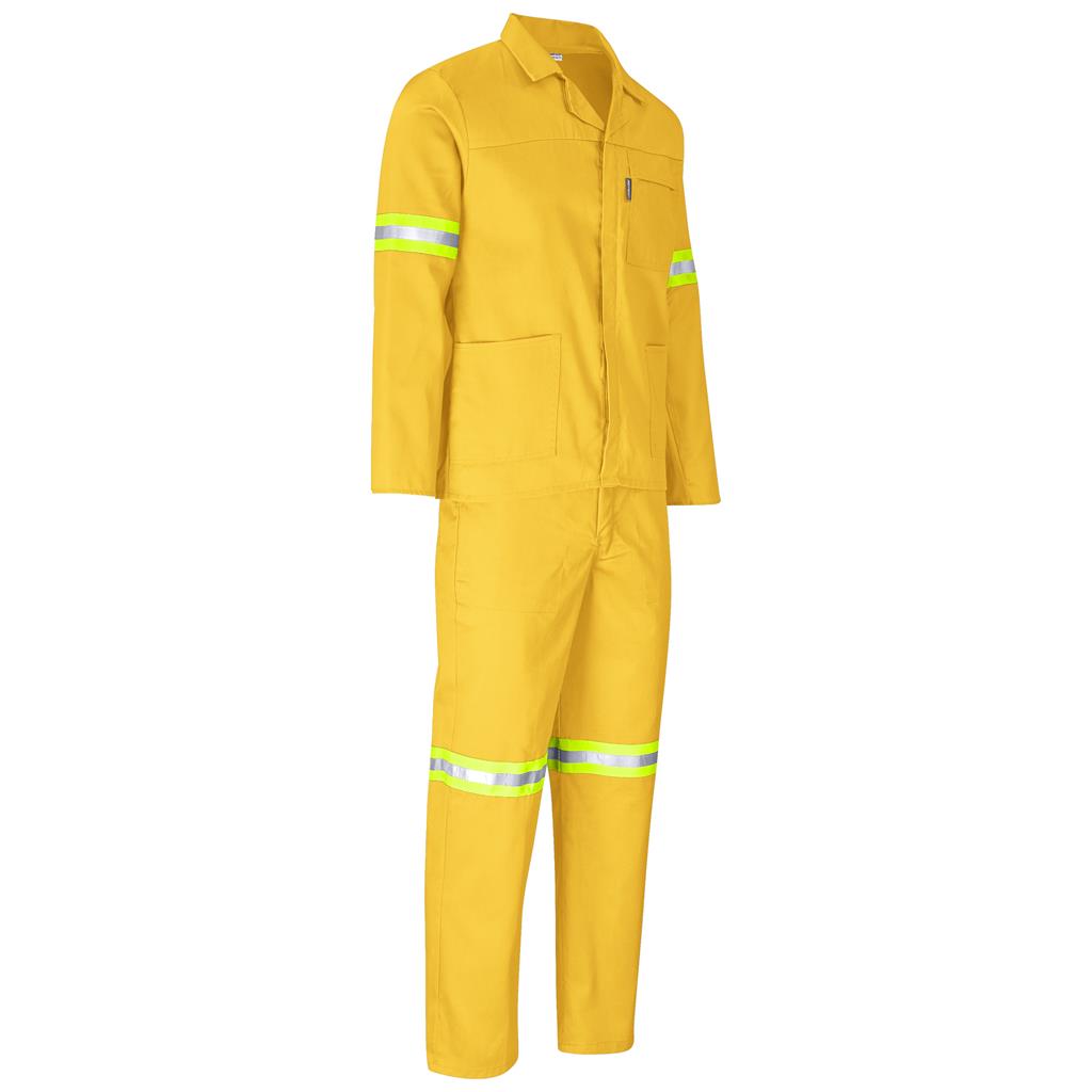 Trade Polycotton Conti Suit - Reflective Arms & Legs - Yellow Tape