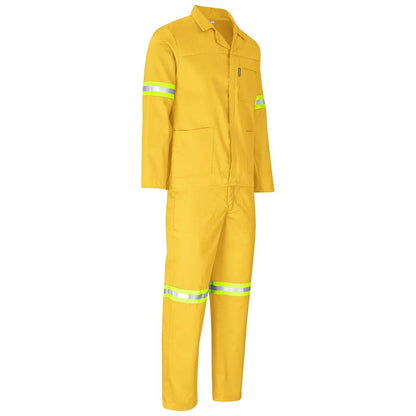 Trade Polycotton Conti Suit - Reflective Arms & Legs - Yellow Tape
