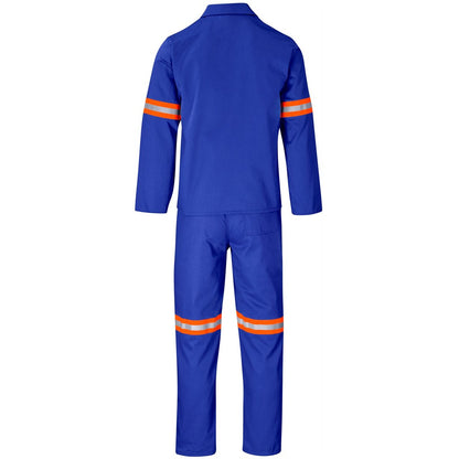 Trade Polycotton Conti Suit - Reflective Arms & Legs - Orange Tape