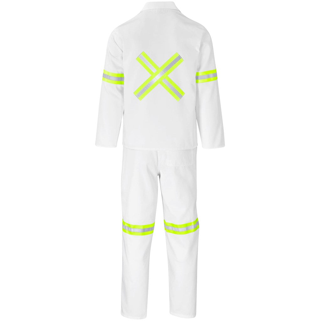 Trade Polycotton Conti Suit - Reflective Arms, Legs & Back - Yellow Tape