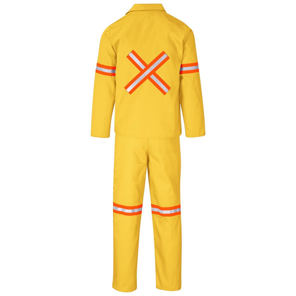 Trade Polycotton Conti - Suit Reflective Arms, Legs & Back - Orange Tape