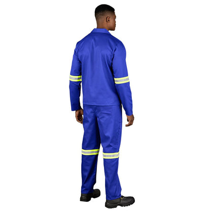 Trade Polycotton Conti Suit - Reflective Arms & Legs - Yellow Taped