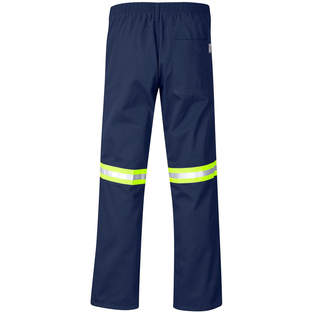 Site Premium Polycotton Pants - Reflective Legs - Yellow Tape