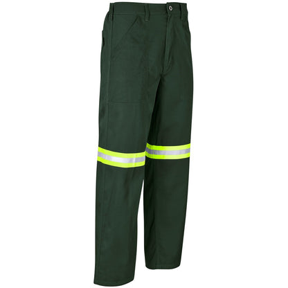 Site Premium Polycotton Pants - Reflective Legs - Yellow Tape