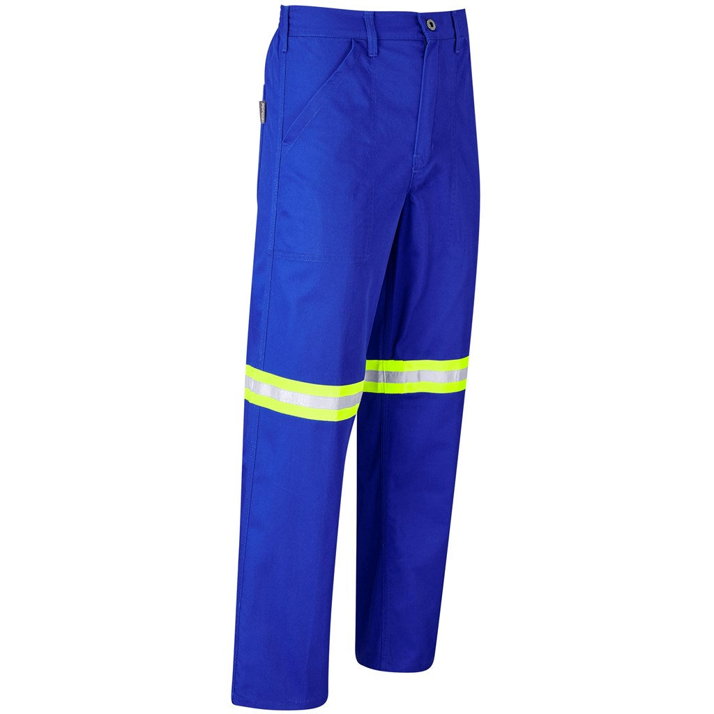 Site Premium Polycotton Pants - Reflective Legs - Yellow Tape