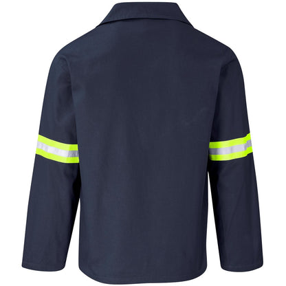Artisan Premium 100% Cotton Jacket - Reflective Arms - Yellow Tape