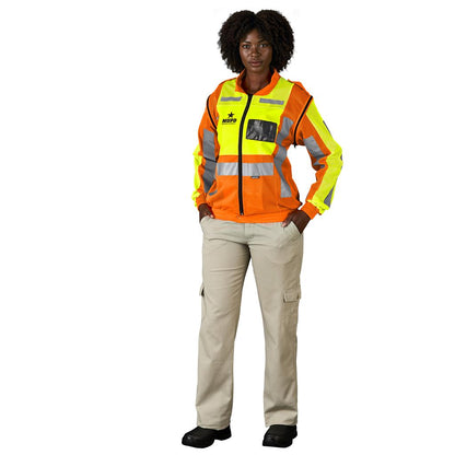Metro Two-Tone Hi-Viz Reflective Zip-Off Jacket