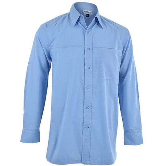 Mens Long Sleeve Harry Casual Shirt - Sky Blue