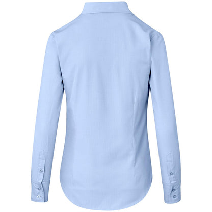 Ladies Long Sleeve Nottingham Shirt - Sky Blue