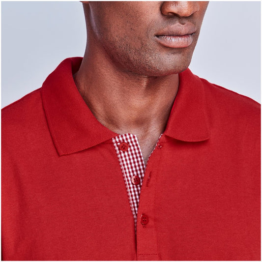 Mens New York Golf Shirt - Red