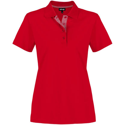 Ladies New York Golf Shirt - Red