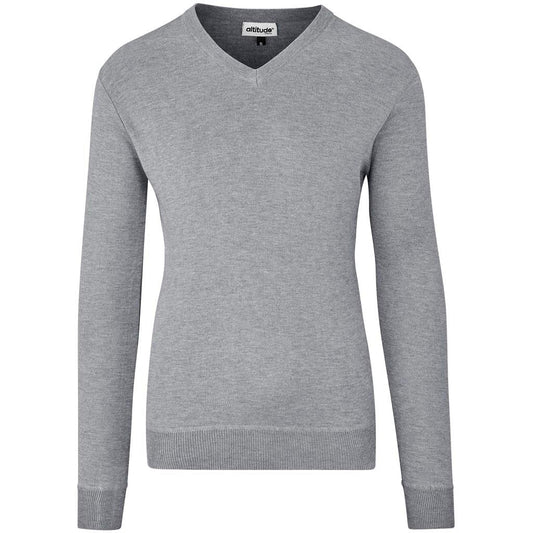 Mens Long Sleeve Peru V-Neck Jersey - Grey