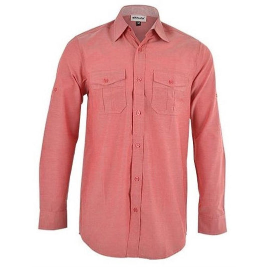 Mens Long Sleeve Ruben Shirt - Red