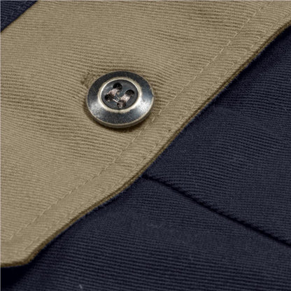 Mens Short Sleeve Serengeti 2-Tone Bush Shirt