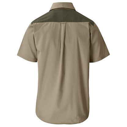 Mens Short Sleeve Serengeti 2-Tone Bush Shirt