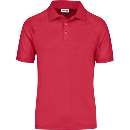 Mens Santorini Golf Shirt - Red