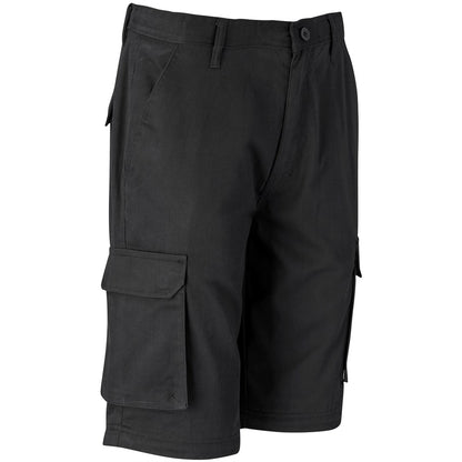 Mens Cargo Zip Off Pants - Black