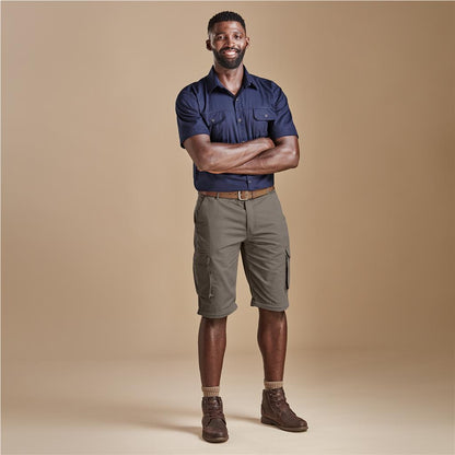 Mens Cargo Zip Off Pants - Khaki