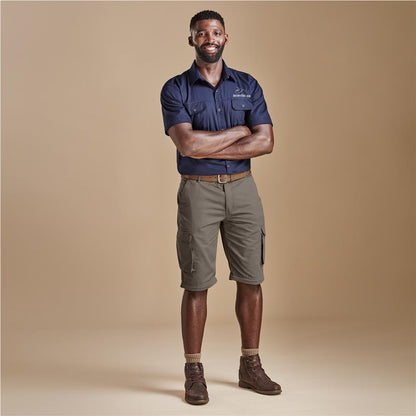 Mens Cargo Zip Off Pants - Khaki