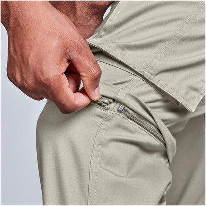 Mens Cargo Zip Off Pants - Stone