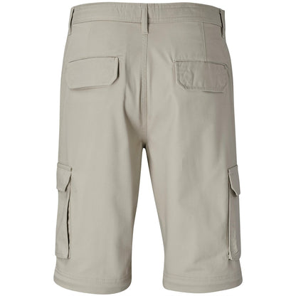 Mens Cargo Zip Off Pants - Stone
