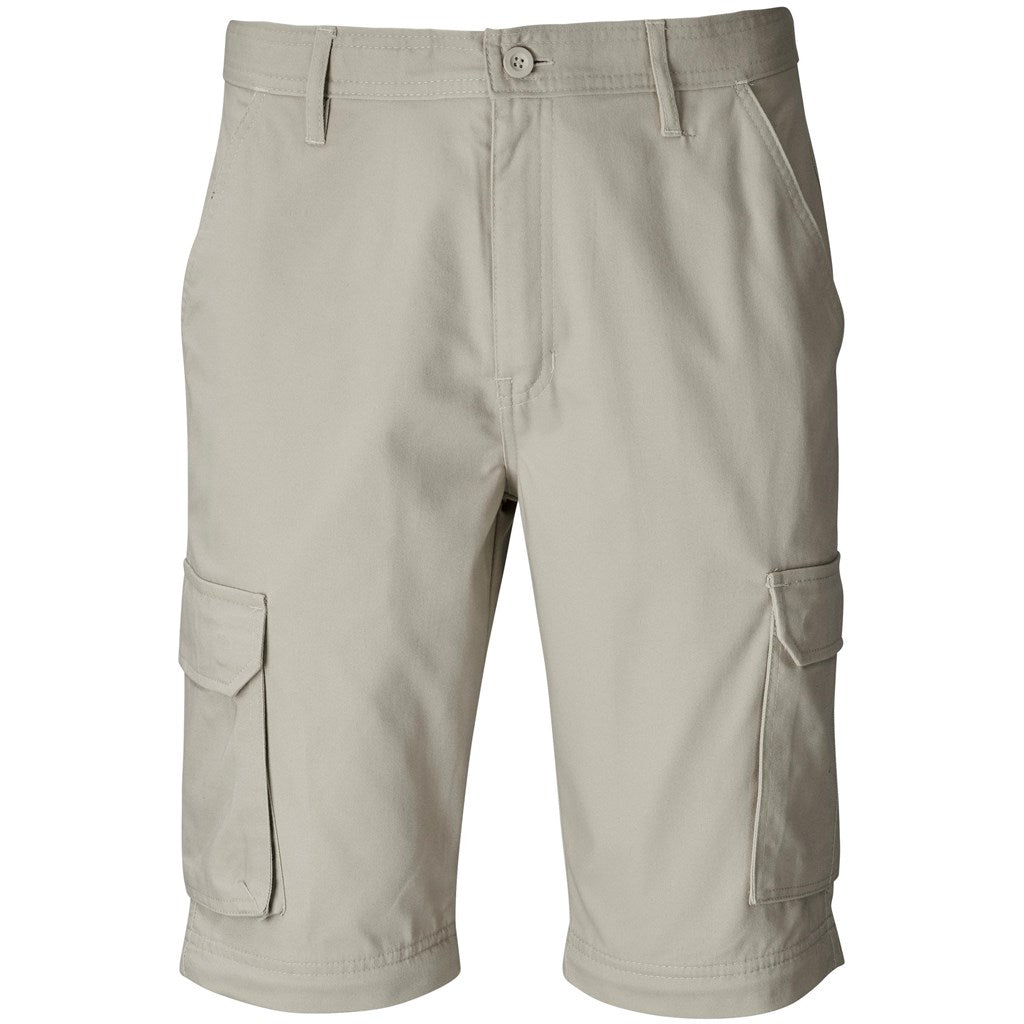 Mens Cargo Zip Off Pants - Stone