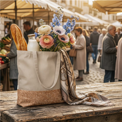 Okiyo Shukaku Cork & Cotton Shopper