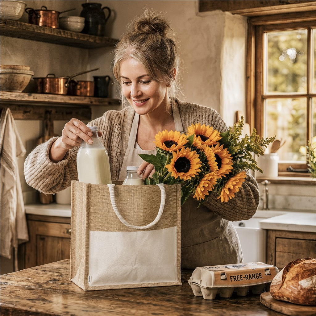 Okiyo Kachi Jute & Cotton Tote