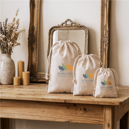 Okiyo Chikara Midi Cotton Drawstring Pouch