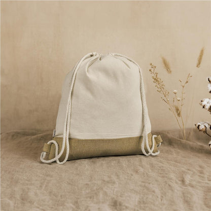 Okiyo Bijin Jute & Cotton Drawstring Bag