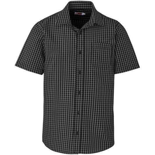 Mens Short Sleeve Aston Shirt - Black